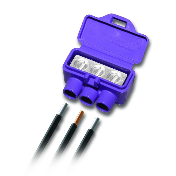 King King Innovation AlumiConn Aluminium Wire Aluminum to Copper Lug Purple 10 pk - 95110