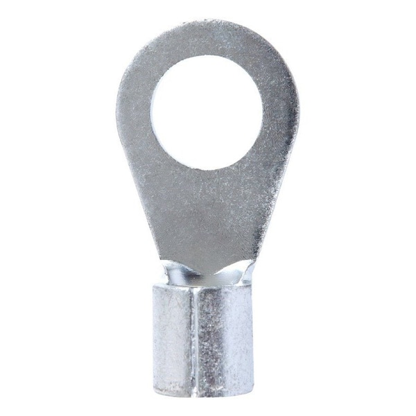 Jandorf Jandorf 4 Ga. Uninsulated Wire Terminal Ring Silver 2 pk - 60782