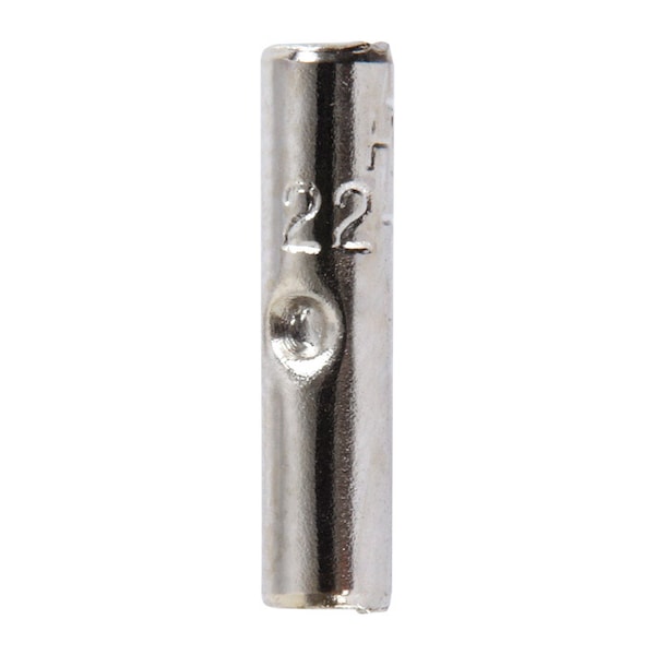 Jandorf Jandorf 22-18 Ga. Insulated Wire Terminal Butt Splice Silver 5 pk - 60929