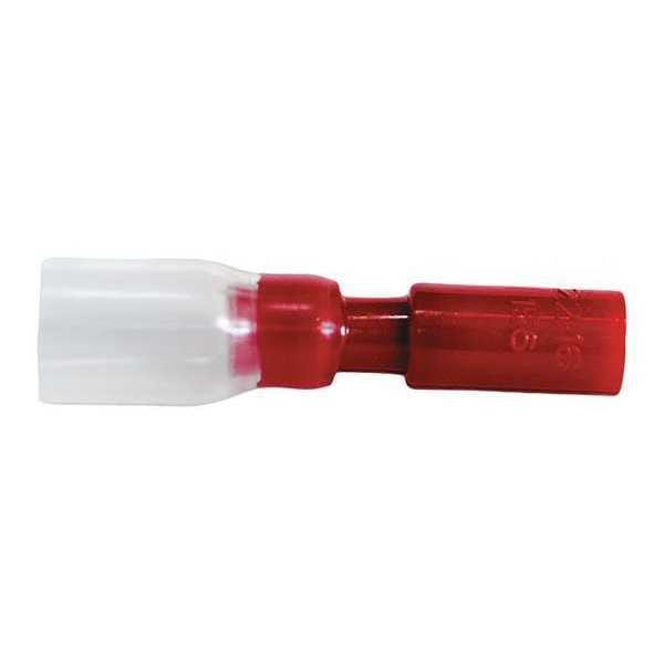 Velvac Female Bullet Disconct, Red, 22-18AWG, PK10 - 30179