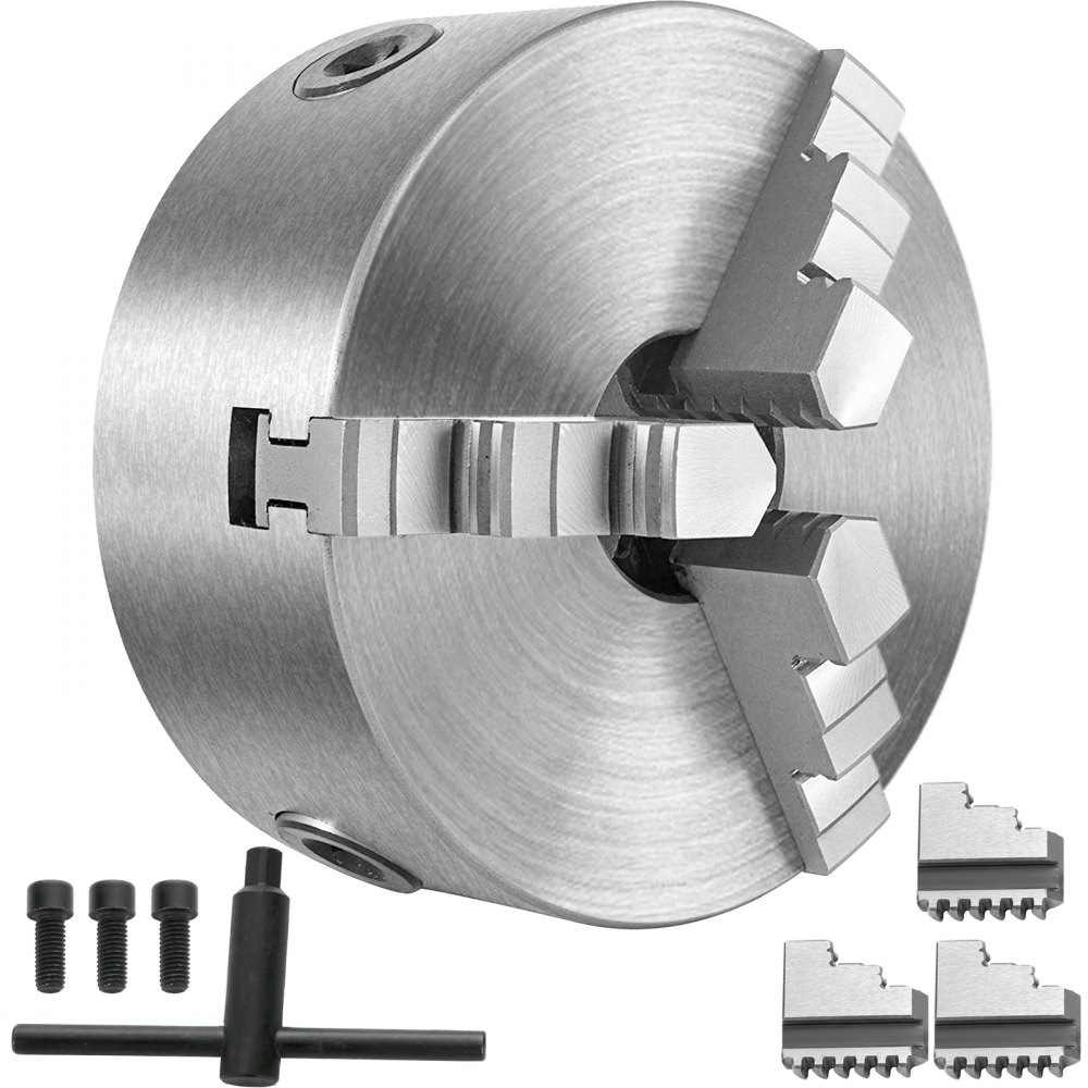 VEVOR K11-125 Lathe Chuck 5", Metal Lathe Chuck Self-centering 3 Jaw, Lathe Chuck With Two Sets Of Jaws, for Grinding Machines Milling Machines - KPK11-125KPZFZ001V0