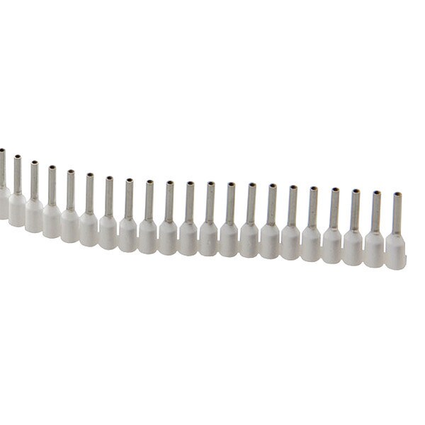 Jokari Ferrules Strips, 8mm, 0.5mm, White, PK500 - 60150