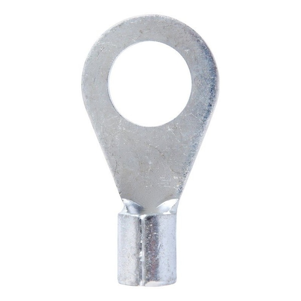 Jandorf Jandorf 6 Ga. Uninsulated Wire Terminal Ring Silver 2 pk - 60786