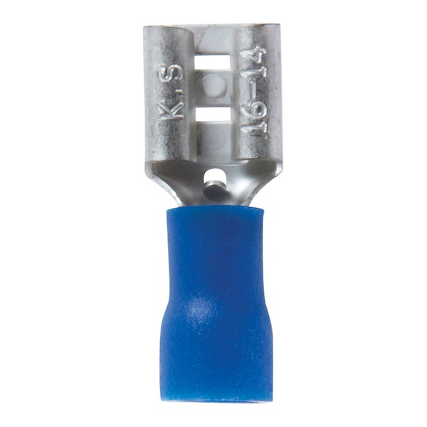 Jandorf Jandorf 16-14 Ga. Insulated Wire Female Disconnect Blue 5 pk - 60872