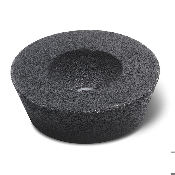 Cgw Abrasives Cup Wheel, 5 x 4 pulgadas de diámetro x 2 pulgadas de espesor, grano 16, abrasivo de carburo de silicio - 49006