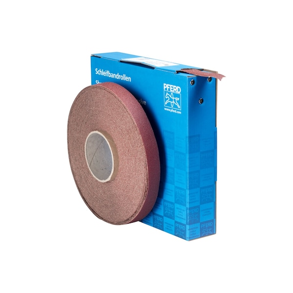Pferd 1" Rollo de Tienda - Resina/Resina de Alta Resistencia - Rollo de 50 Yardas - Óxido de Aluminio - 80 Granos - 47117