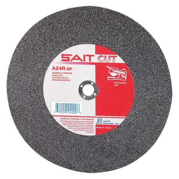 United Abrasives/Sait SAIT 24070 A24R Ruedas de Sierra Estacionarias de Uso General 16" x 5/32" x 1", Paquete de 1 - 24070