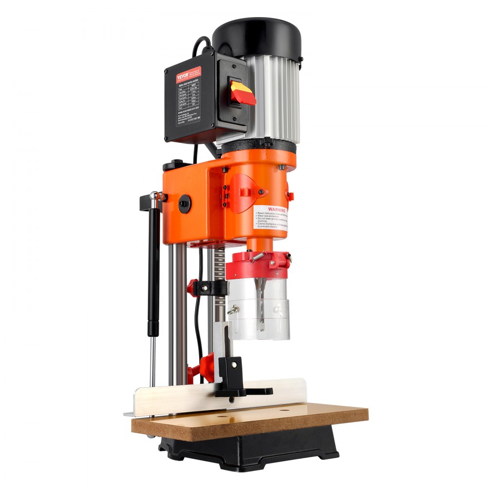VEVOR Benchtop Mortise Machine, 370W, 1725 RPM Woodworking Mortising Machine, with 1/4-Inch 3/8-Inch 1/2-Inch Chisels Wooden Workbench, for Making Round Holes Square Holes Or Special Square Holes - FSJW5A1725RP5XU1ZV1