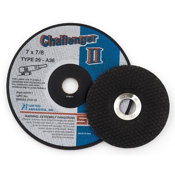 Rueda de esmerilado flexible United Abrasives/Sait 45x18x7860xPK25 - 27501