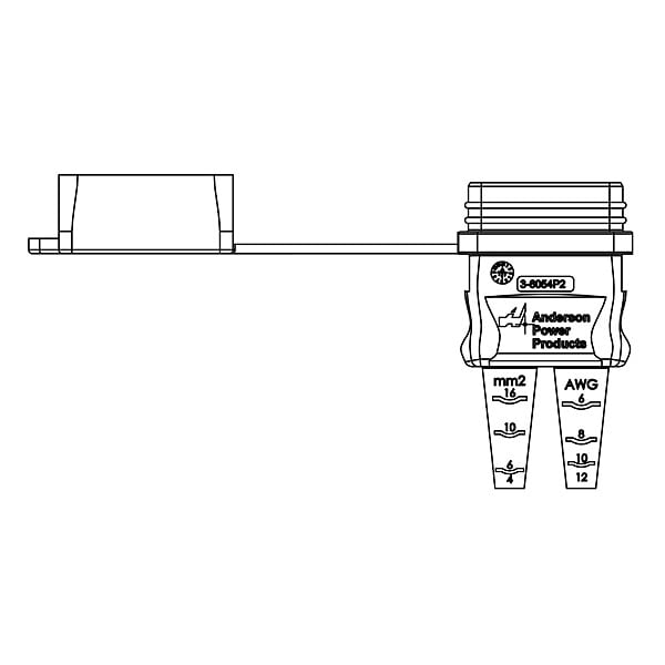 Anderson Power Products Environmental Boot, For SB 175, TPE - 3-6037P1