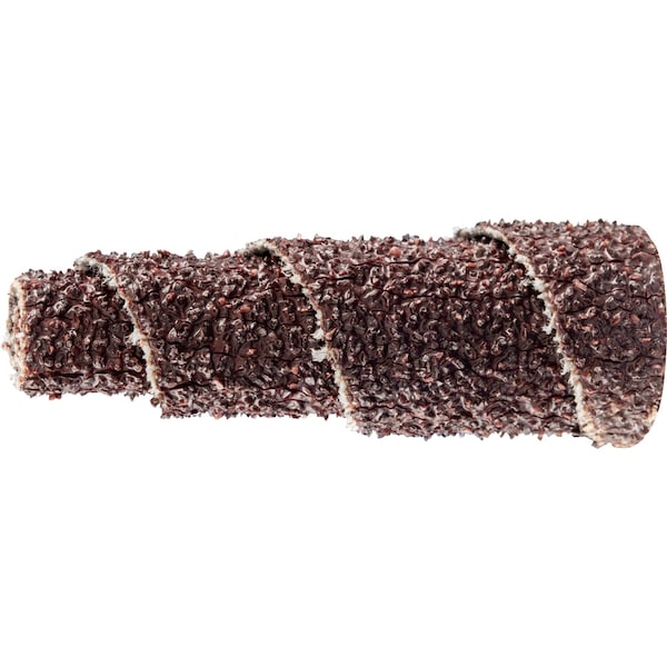 Rollo de cartucho Pferd 1/2 "x 1-1/2", 1/8" AH - Cono completo, Óxido de aluminio 60 Grit - 41827