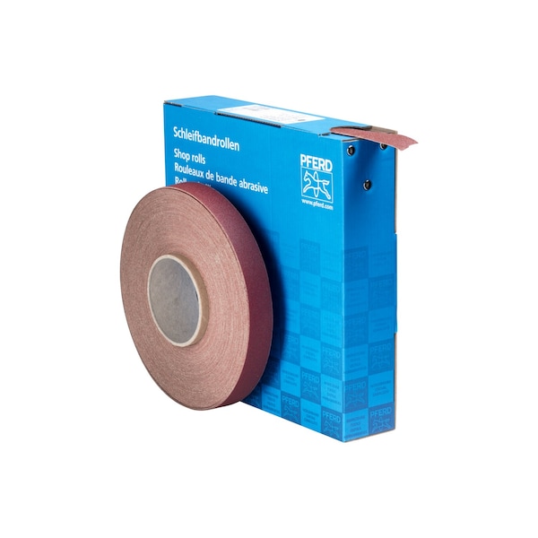 Rollo de tienda Pferd de 1 pulgada - Resistente de resina/resina - Rollo de 50 yardas - Óxido de aluminio - 120 granos - 47119