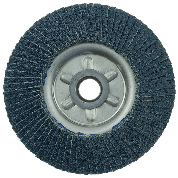 Disco de aletas Tiger de 4-1/2" de Weiler, Conico (TY29), 36Z, 5/8"-11 UNC - 50517.