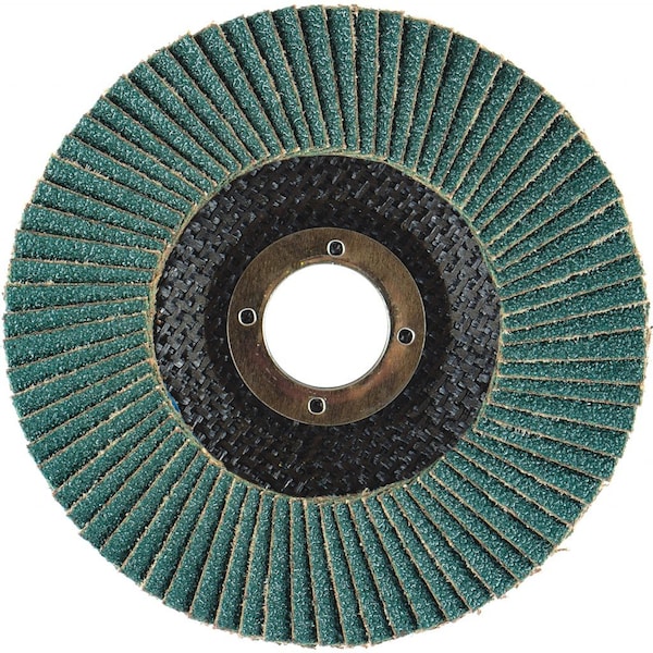 Disco de láminas de fibra de vidrio Arc Abrasives 4-1/2" x 5/8"-11 Hard Edge SZA, grano 80 - 10816AF