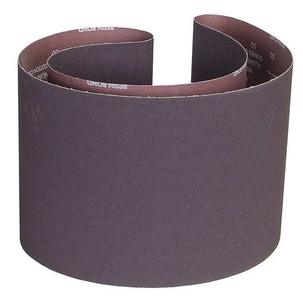 Cinturón de lijado Norton Abrasives, recubierto, 10 pulgadas de ancho, 70 1/2 pulgadas de largo, 80 granos, grueso, óxido de aluminio, R228 Metalite, cafe - 78072722820