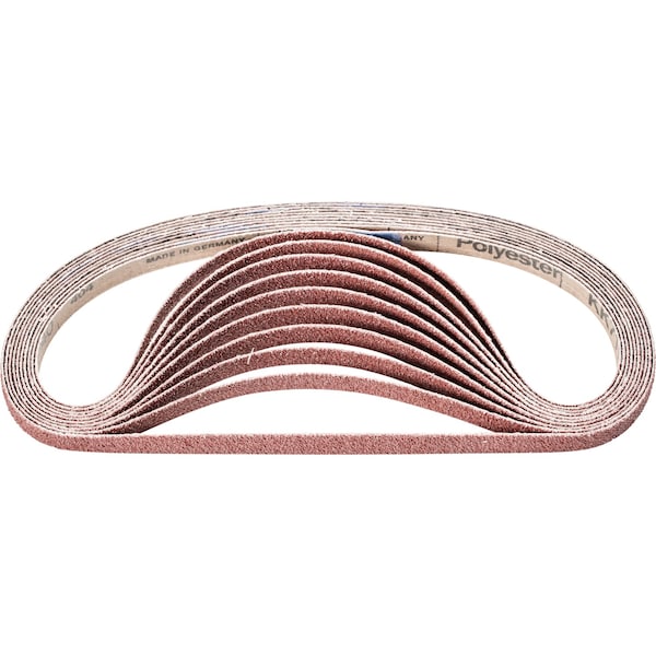 Banda recubierta Pferd, Al/Oxd, 1/2"x24", 36 granos, Recubierta, 1/2" de ancho, 24" de largo, 36 granos, Óxido de aluminio - 49040