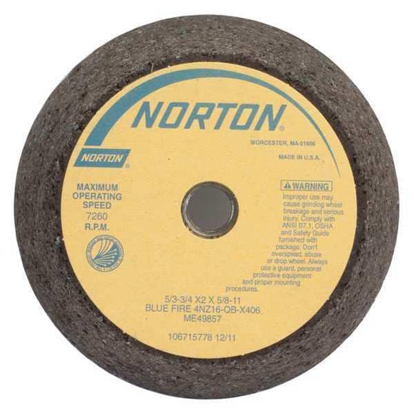 Rueda de copa cónica Norton Abrasives, Tipo 11, Diám. de la cara 6 pulgadas - 66253146922