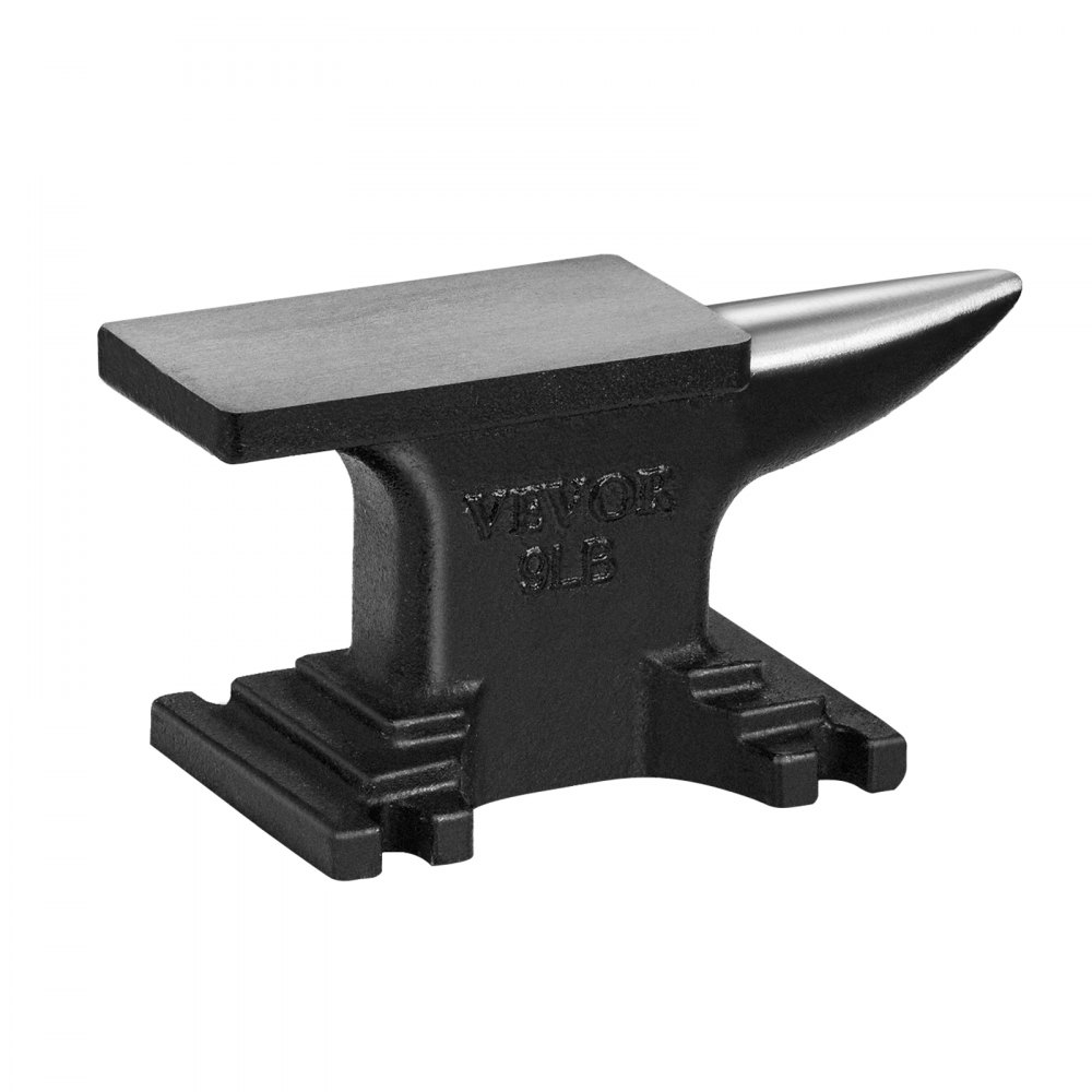 VEVOR Yunque de cuerno único, herrero de yunque de cuerno redondo resistente de alta dureza, yunque de acero fundido de 8.8 libras, diseño compacto y base estable, herramientas y equipos de forja, her - ZTZHSZGDJK9LBPA76V0