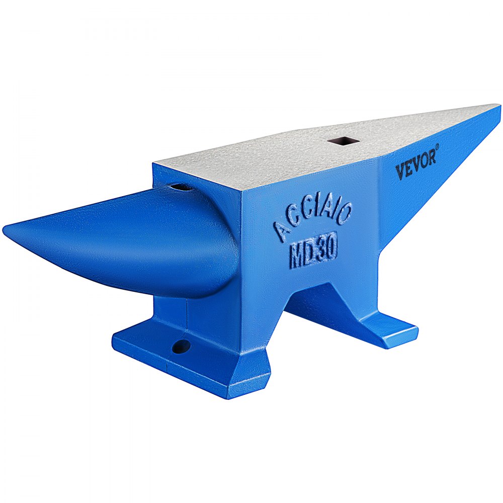 VEVOR Yunque de Acero 30KG Acero Forjado con 2 Agujeros Redondo y Cuadrado 20mm - 30KGGZ00000000001V0