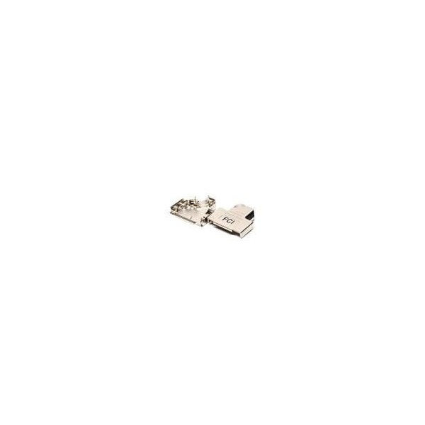 Fci Connector Accessory, 0.157In Min Cable Dia, 0.512In Max Cable Dia, Backshell, Zinc Alloy - 8655MHRA1502KLF