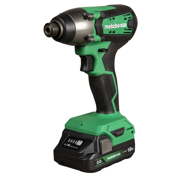Metabo Hpt 18V Cordless Brushed Hammer Drill and Impact Driver Kit 2 x 2.0Ah w/Bag - KC18DFXM