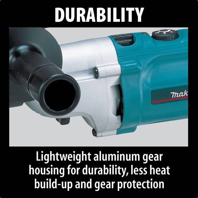 Rotomartillo de Velocidad Variable con Limitador de Torque Makita de 6.6 Amp 1/2 in. con Mango Lateral, Medidor de Profundidad, Llave de Mandril y Estuche Rígido - HP2050