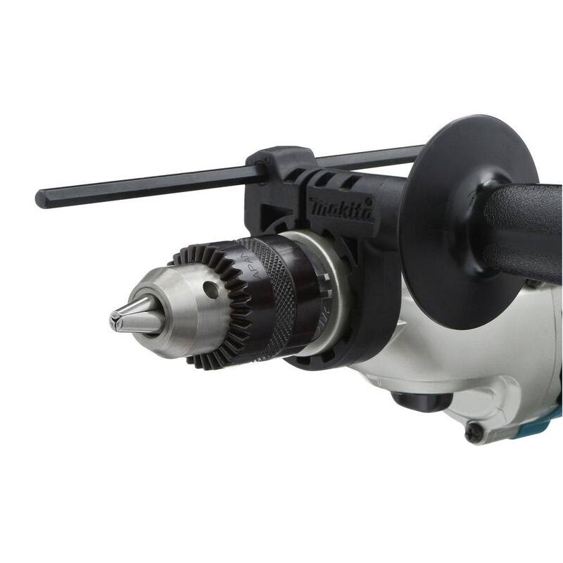 Rotomartillo de Velocidad Variable con Limitador de Torque Makita de 6.6 Amp 1/2 in. con Mango Lateral, Medidor de Profundidad, Llave de Mandril y Estuche Rígido - HP2050