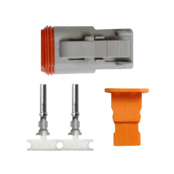 Pacer Group Pacer DT Deutsch Plug Repair Kit - 14-18 AWG 2 Position - TDT06F-2RS