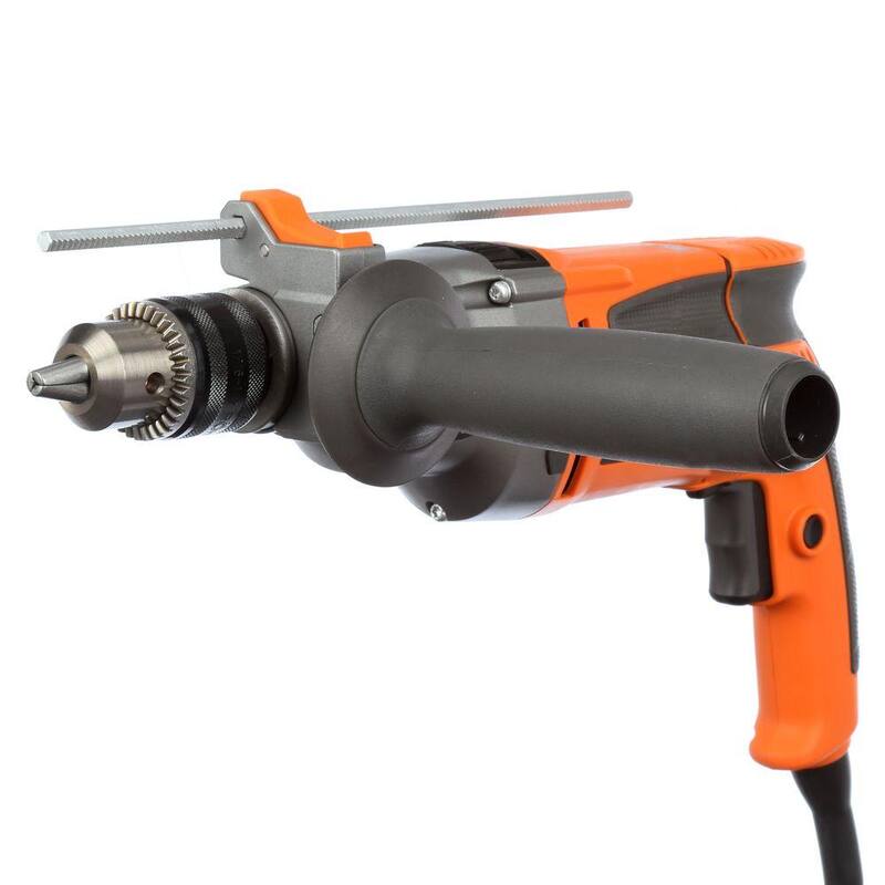 Taladro percutor eléctrico RIDGID de 8.5 amperios con cable de 1/2 pulgadas, modelo Heavy-Duty - R50111