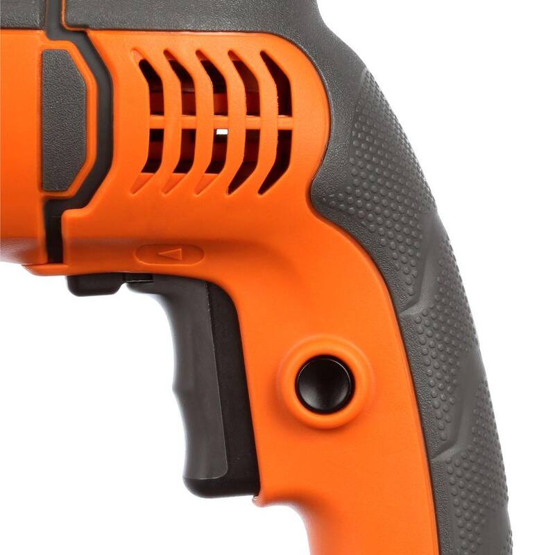 Taladro percutor eléctrico RIDGID de 8.5 amperios con cable de 1/2 pulgadas, modelo Heavy-Duty - R50111
