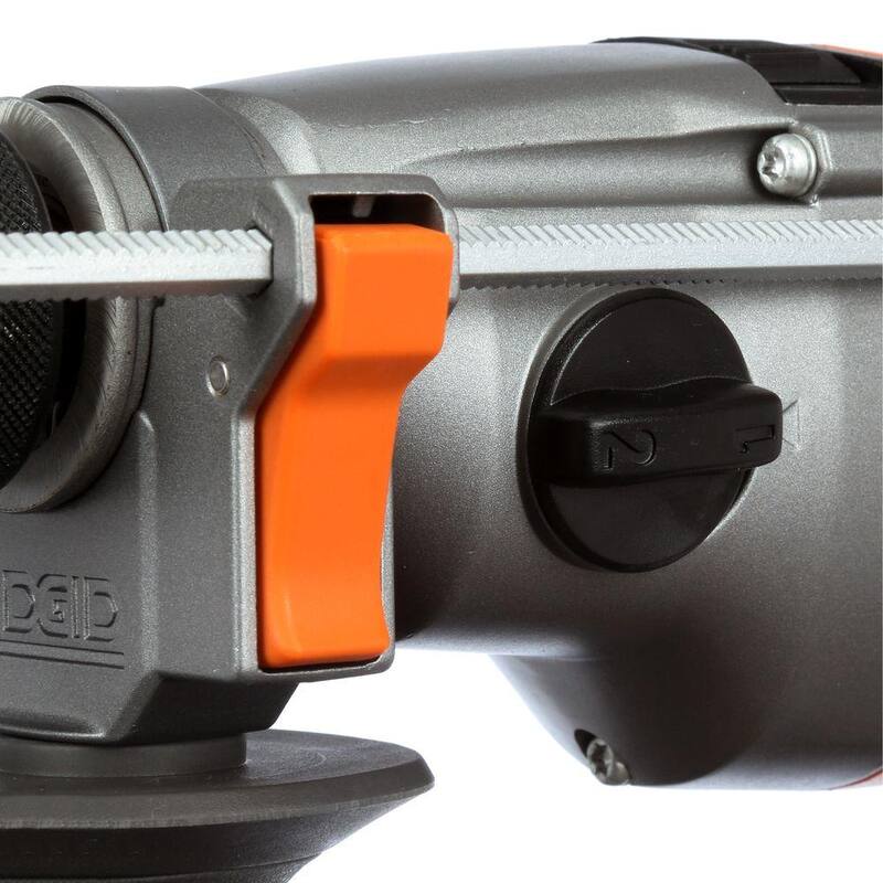 Taladro percutor eléctrico RIDGID de 8.5 amperios con cable de 1/2 pulgadas, modelo Heavy-Duty - R50111