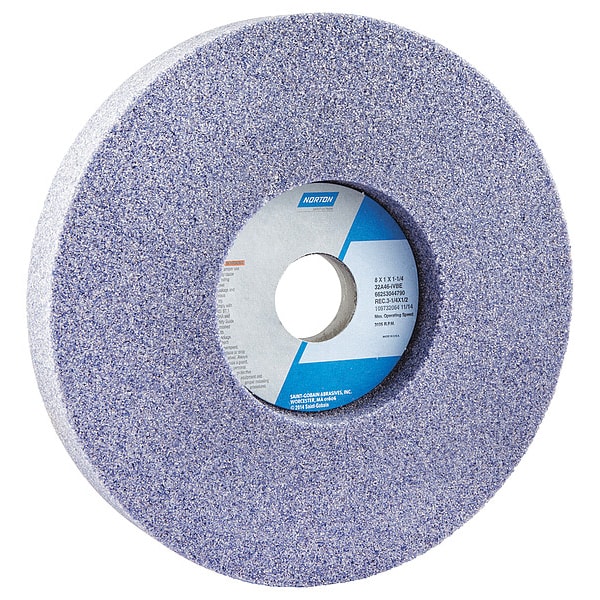 Norton Abrasives Recessed Grinding Wheel, 1/PZA, 8x1x1.25, Paquete con 5 - 66253044790