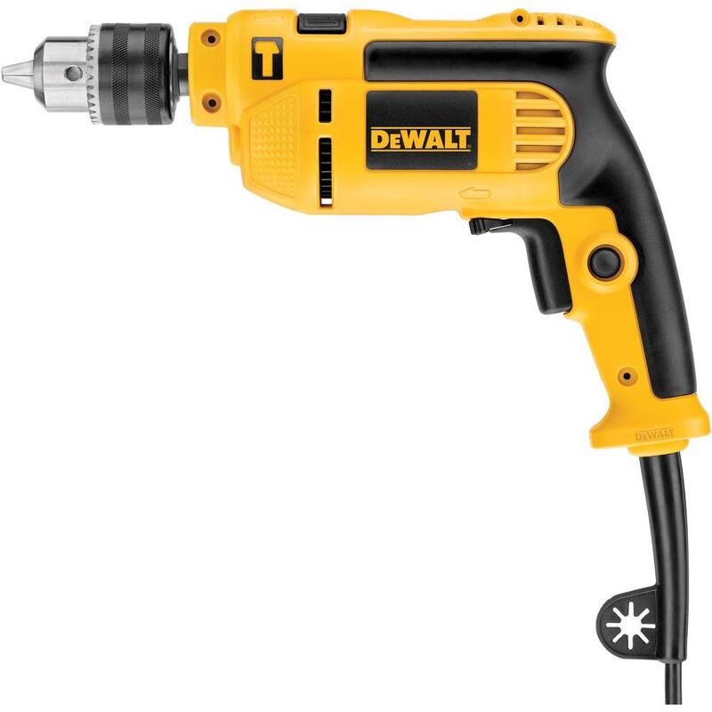 DEWALT Taladro eléctrico con cable de 7 amperios y 1/2 pulgadas de velocidad única Martillo - DWE5010