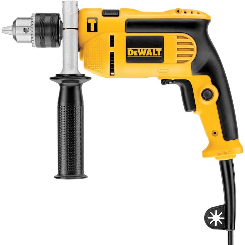 DEWALT Taladro eléctrico con cable de 7 amperios y 1/2 pulgadas de velocidad única Martillo - DWE5010