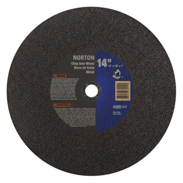 Norton Abrasives 14 x 3/32 x 1 pulgadas Disco de corte de sierra de inglete de metal A 36 N B T01/41 - 66252835554