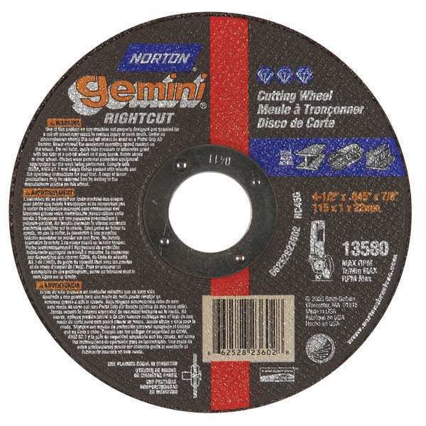 Norton Abrasives CutOff Whl, Gemini Rightcut, 5"x.045"x7/8" - 66252823603

Norton Abrasivos Rueda de Corte, Gemini Rightcut, 5"x.045"x7/8" - 66252823603