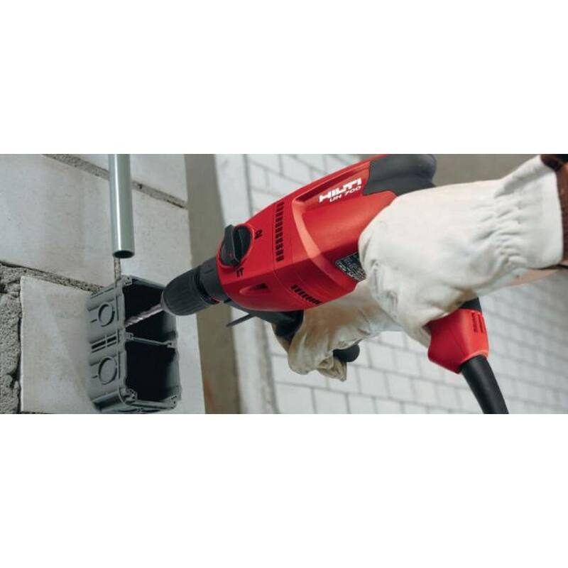 Hilti 120-Volt UH 700 Taladro percutor universal con cable de 1/2 pulgadas y 2 velocidades, alta torsión - 273745.