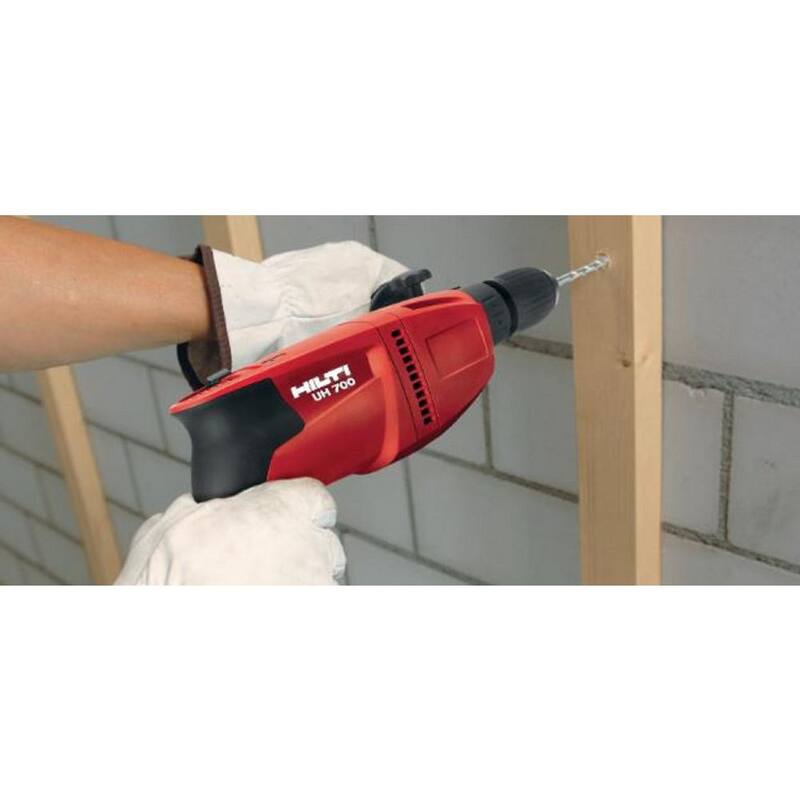 Hilti 120-Volt UH 700 Taladro percutor universal con cable de 1/2 pulgadas y 2 velocidades, alta torsión - 273745.