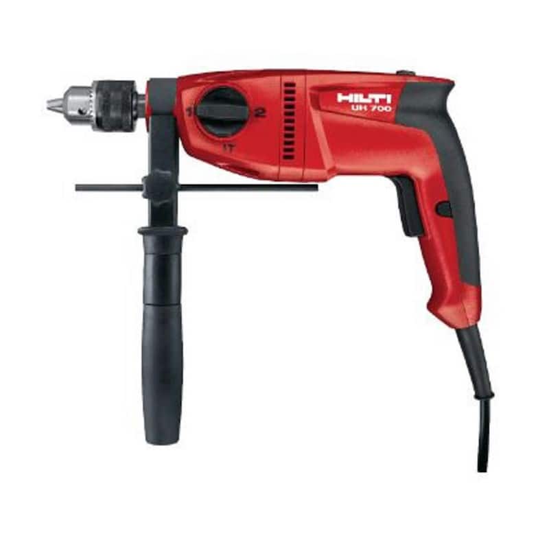 Hilti 120-Volt UH 700 Taladro percutor universal con cable de 1/2 pulgadas y 2 velocidades, alta torsión - 273745.