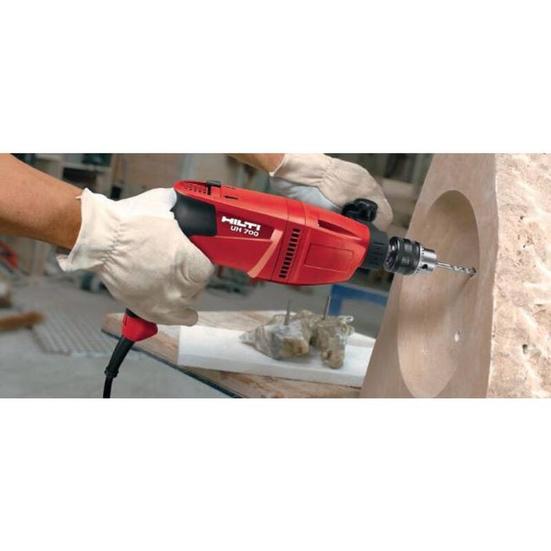 Hilti 120-Volt UH 700 Taladro percutor universal con cable de 1/2 pulgadas y 2 velocidades, alta torsión - 273745.