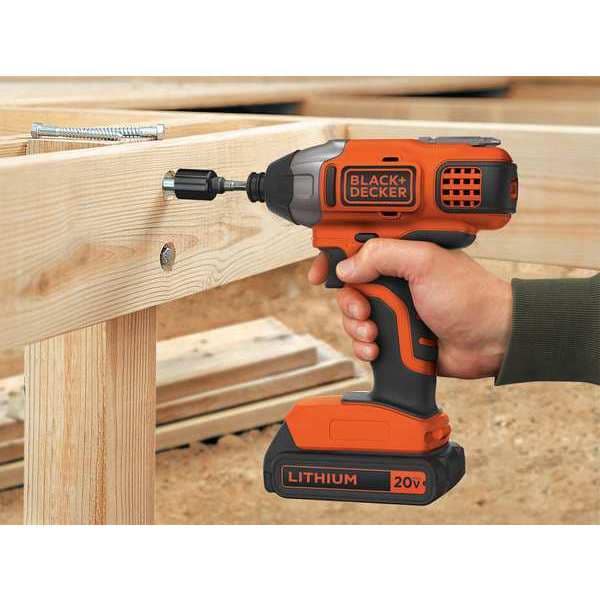 Black & Decker 20V MAX* Lithium Impact Driver - Battery and Charger Not Included - BDCI20B