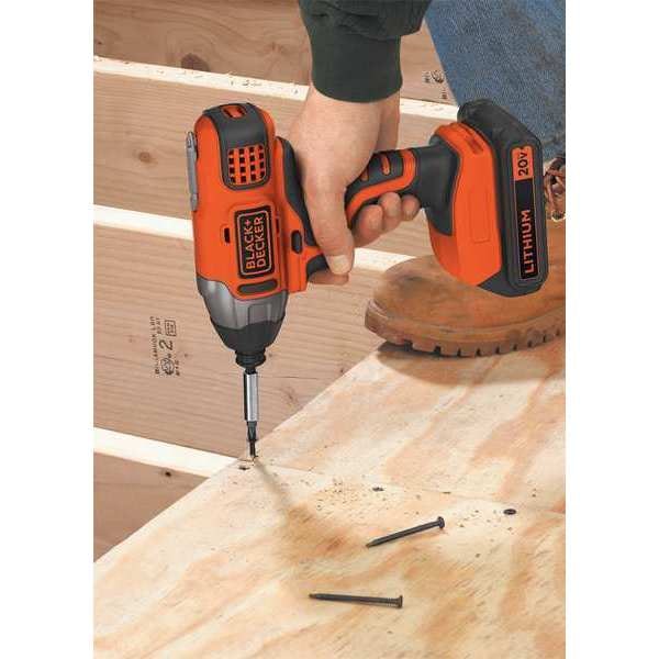 Black & Decker 20V MAX* Lithium Impact Driver - Battery and Charger Not Included - BDCI20B