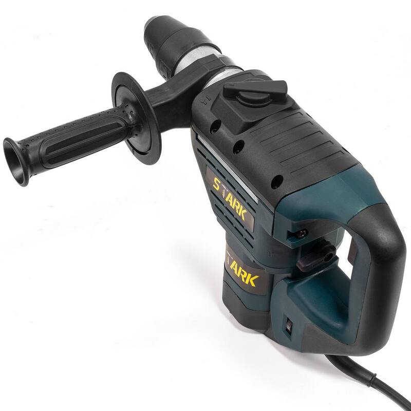 Martillo rotativo eléctrico SDS-Plus con cable de 1/2 pulgadas 8.3 amperios Stark con juego de brocas de cincel - 45351-H1