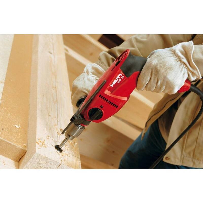 Broca de madera universal Hilti de 120 voltios y 1/2 pulgadas con llave UD 16 - 273749.