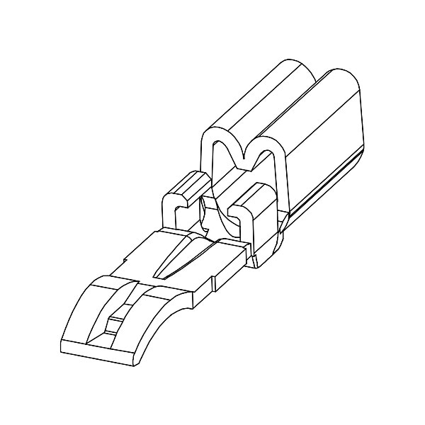 Anderson Power Products Connector Contact, Silver Contact Plating - 1830G2-LPBK