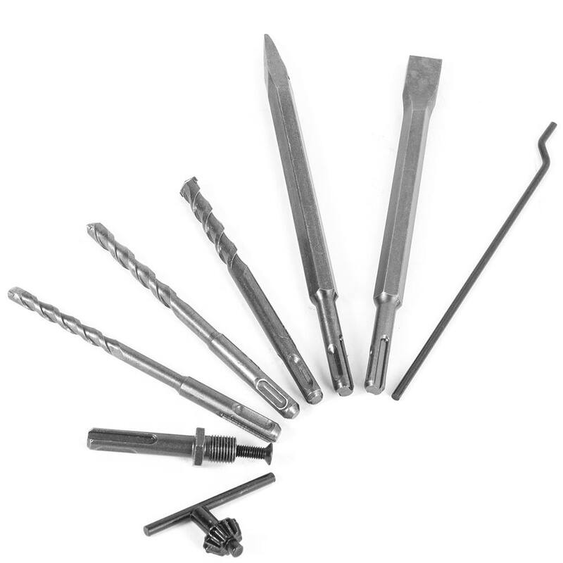 Martillo perforador rotativo con cable Stark de 6.7 amperes y SDS-Plus de 1/2 pulgada con puntas de cincel - 45350.