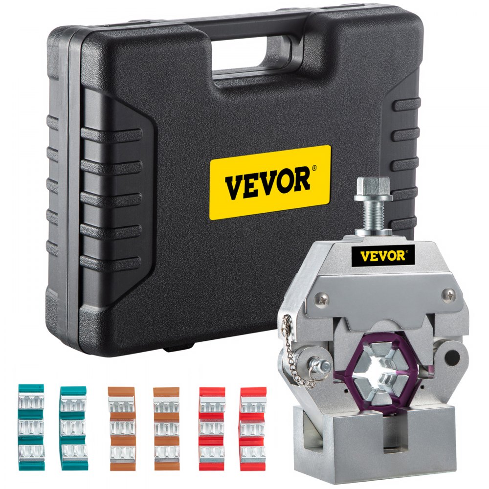 VEVOR Manually Operated AC Hose Crimper Hydra-Krimp 71550 Manual AC Hose Crimper Kit Air Conditioning Repair Handheld AC Hose Crimping Tool with 4 Dies - YJQ71550RG0000001V0