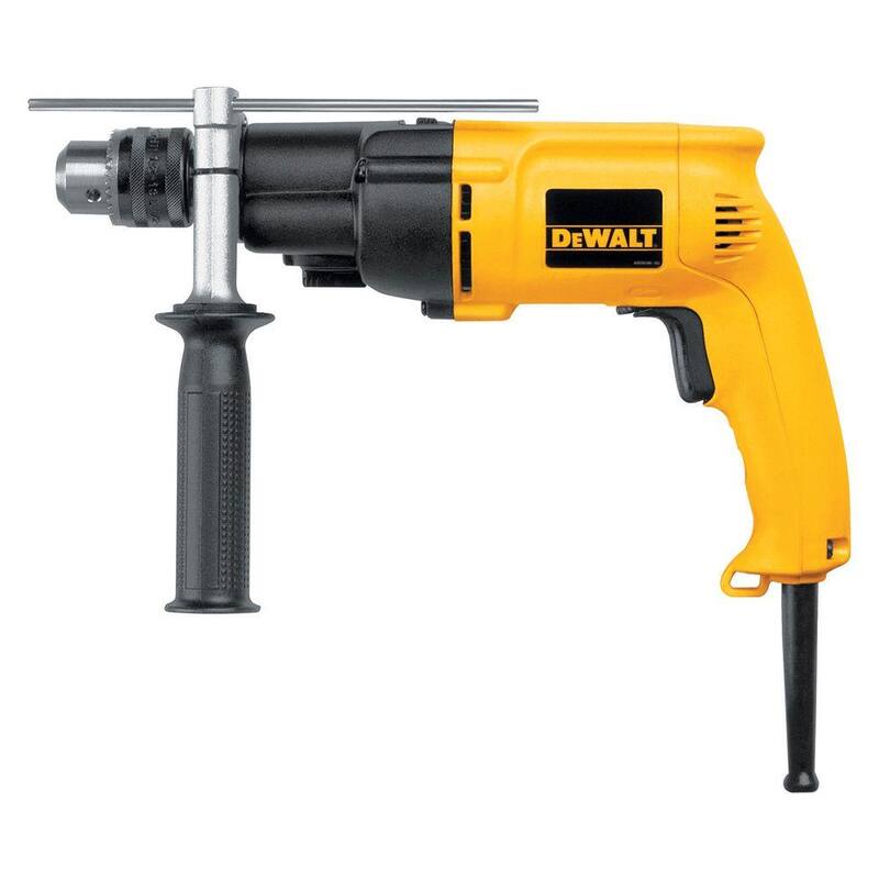 DEWALT Taladro percutor de martillo de doble alcance de velocidad variable de 1/2 pulg. con caja de kit - DW505K