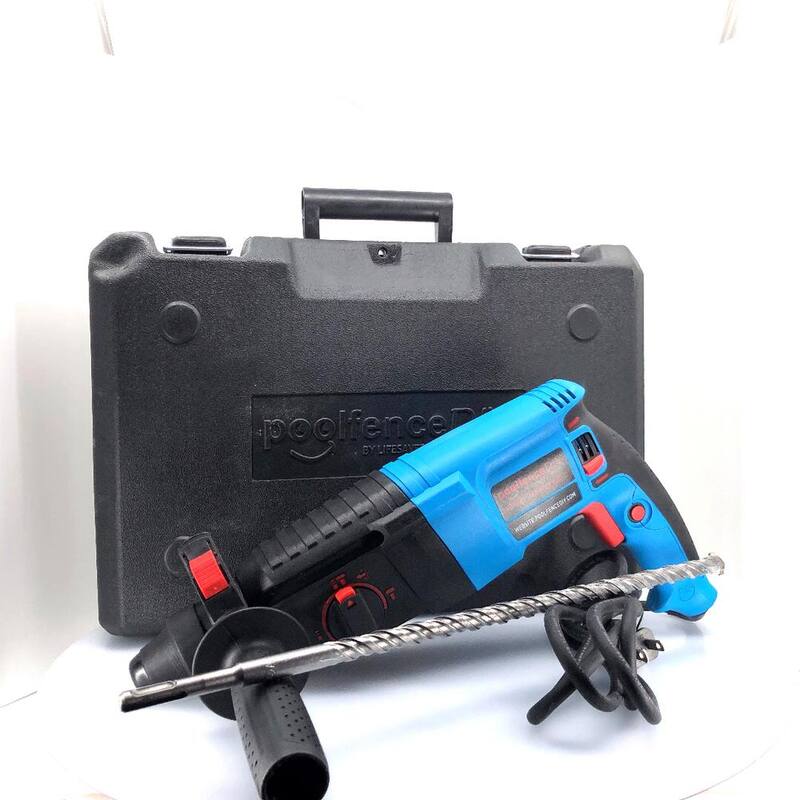 Reja para alberca DIY 5/8 pulg. Dia x 15 pulg. L Accesorio SDS-Plus Taladro de martillo rotativo y broca para albañilería - 178-DIY-HD-KIT