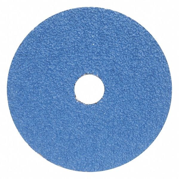 Disco de fibra Zoro Select, 5", Montaje de orificio de 7/8", Azul, Paquete de 25 - 78072775357